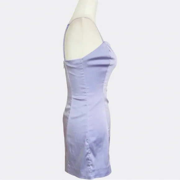 Aritzia Sunday Best Shimmer Mini Dress Lavender 6 NWT - Picture 5 of 15